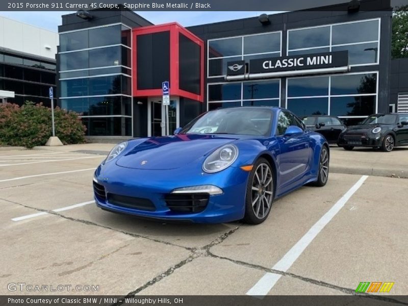 Sapphire Blue Metallic / Black 2015 Porsche 911 Carrera 4S Coupe