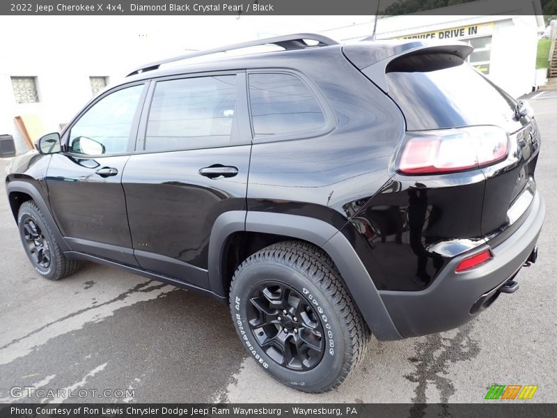 Diamond Black Crystal Pearl / Black 2022 Jeep Cherokee X 4x4