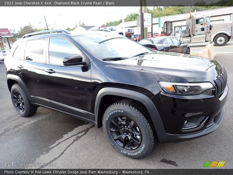 Diamond Black Crystal Pearl / Black 2022 Jeep Cherokee X 4x4