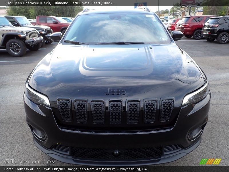 Diamond Black Crystal Pearl / Black 2022 Jeep Cherokee X 4x4