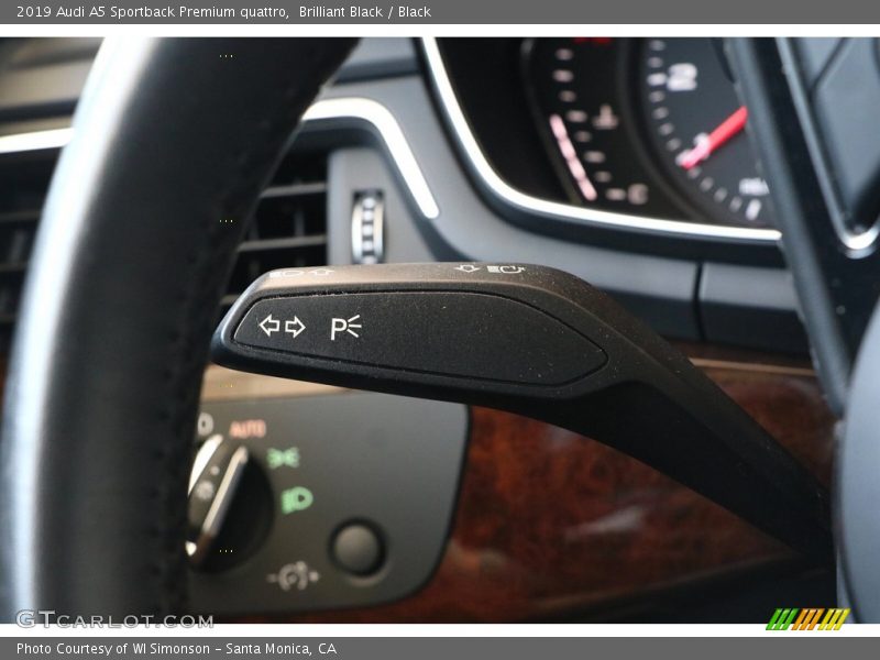 Controls of 2019 A5 Sportback Premium quattro