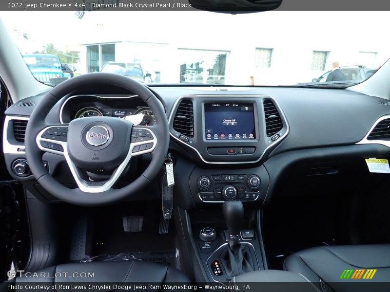 Diamond Black Crystal Pearl / Black 2022 Jeep Cherokee X 4x4