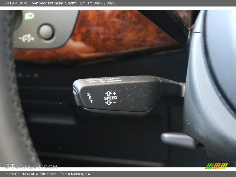 Controls of 2019 A5 Sportback Premium quattro