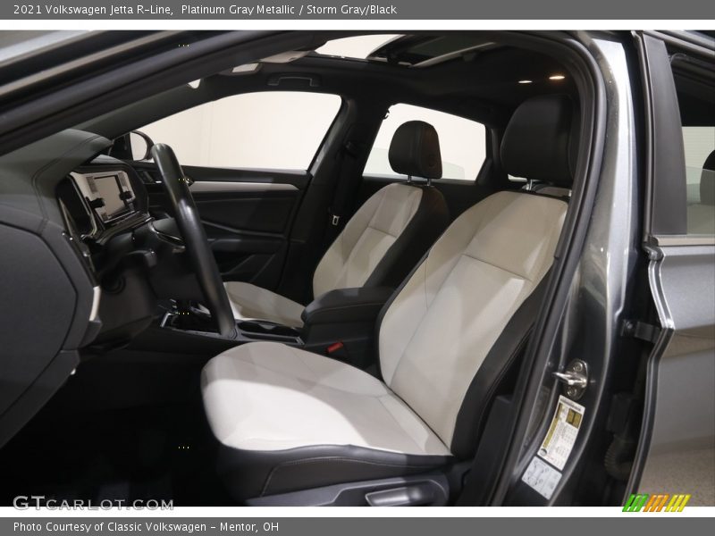 Platinum Gray Metallic / Storm Gray/Black 2021 Volkswagen Jetta R-Line