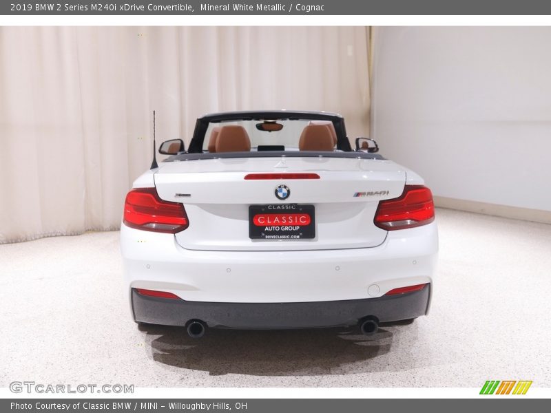 Mineral White Metallic / Cognac 2019 BMW 2 Series M240i xDrive Convertible