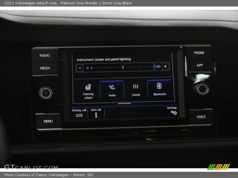 Platinum Gray Metallic / Storm Gray/Black 2021 Volkswagen Jetta R-Line