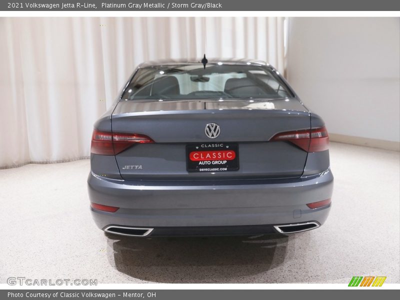 Platinum Gray Metallic / Storm Gray/Black 2021 Volkswagen Jetta R-Line