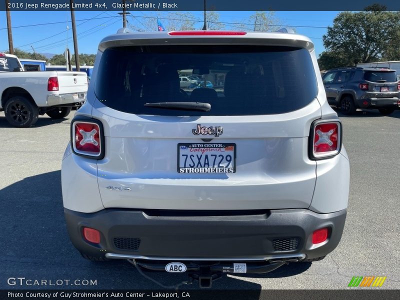 Glacier Metallic / Black 2016 Jeep Renegade Limited 4x4