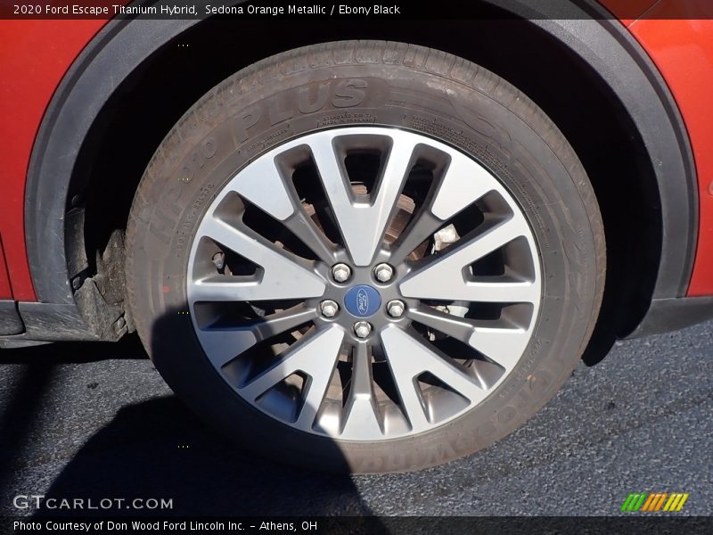 Sedona Orange Metallic / Ebony Black 2020 Ford Escape Titanium Hybrid
