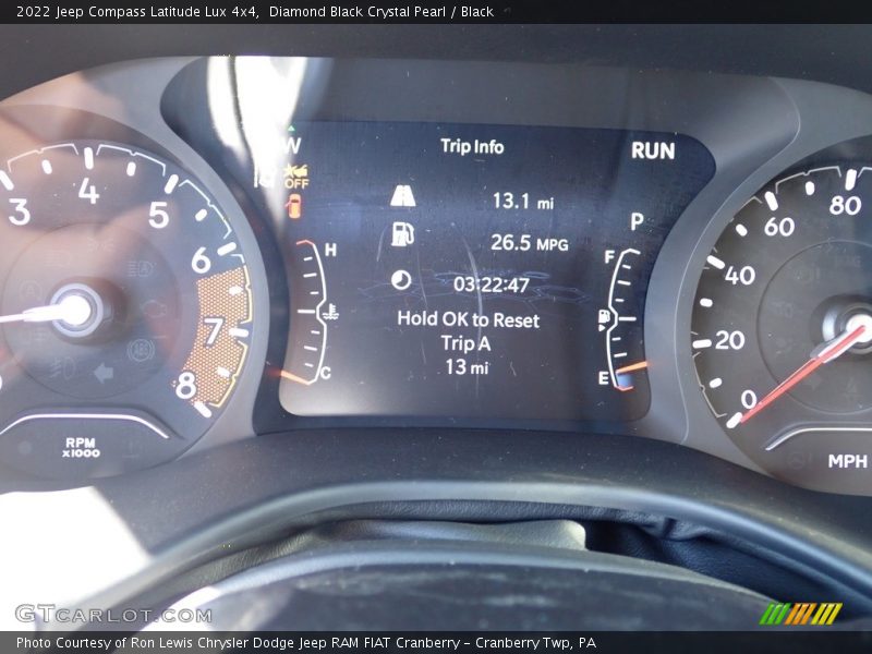 Diamond Black Crystal Pearl / Black 2022 Jeep Compass Latitude Lux 4x4