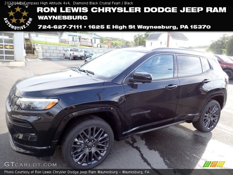 Diamond Black Crystal Pearl / Black 2022 Jeep Compass High Altitude 4x4