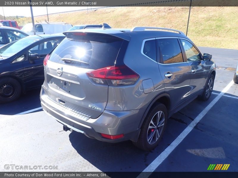 Gun Metallic / Charcoal 2020 Nissan Rogue SV AWD