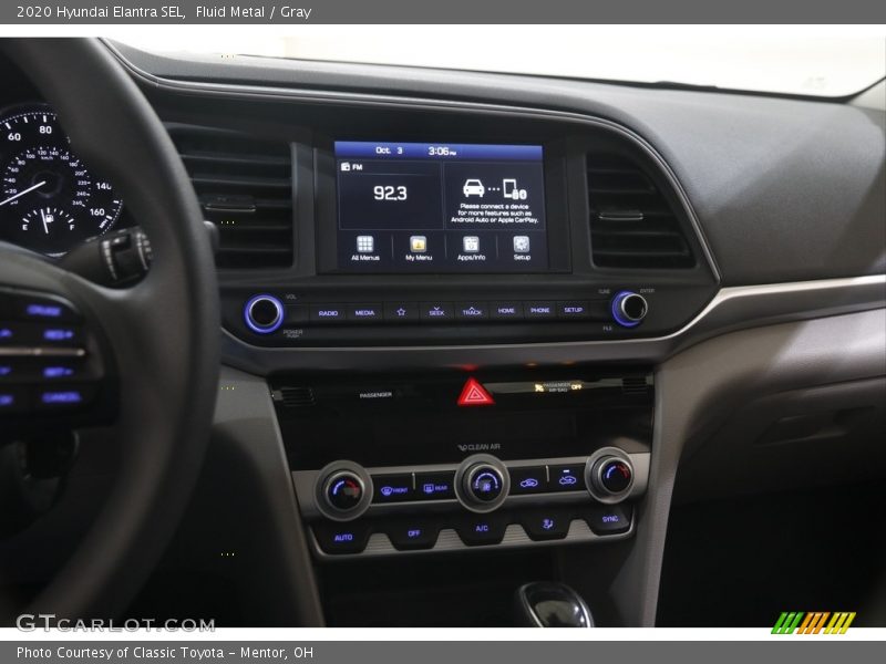 Fluid Metal / Gray 2020 Hyundai Elantra SEL