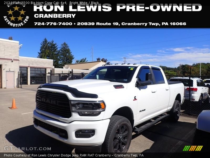Bright White / Black 2021 Ram 2500 Big Horn Crew Cab 4x4