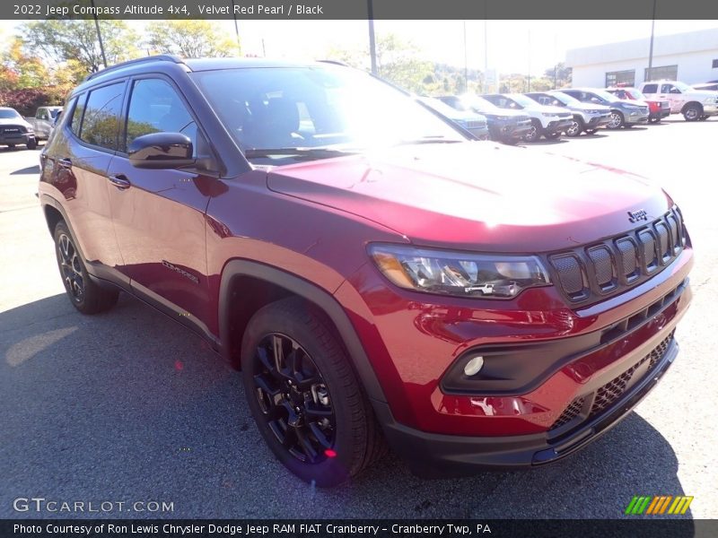 Velvet Red Pearl / Black 2022 Jeep Compass Altitude 4x4