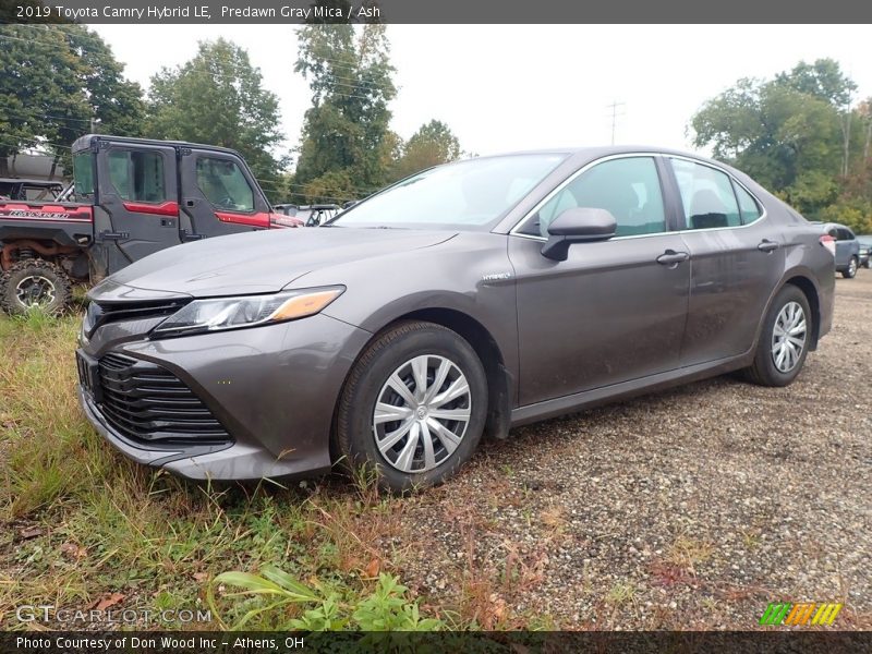 Predawn Gray Mica / Ash 2019 Toyota Camry Hybrid LE