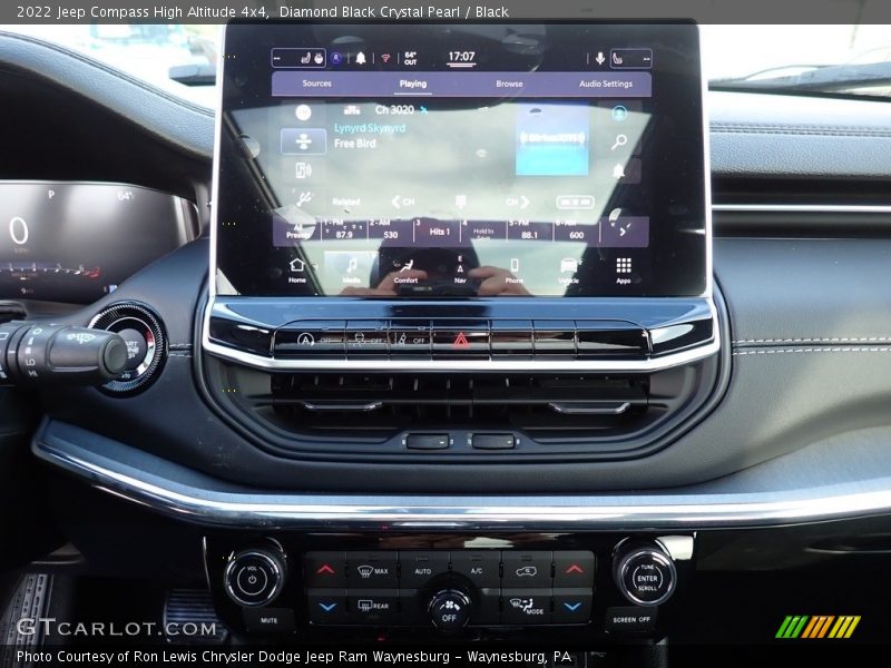 Controls of 2022 Compass High Altitude 4x4