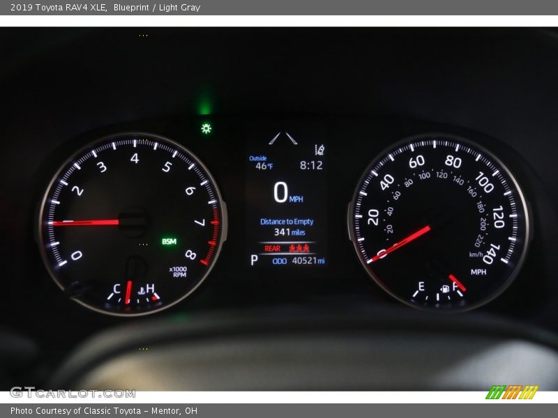 Blueprint / Light Gray 2019 Toyota RAV4 XLE