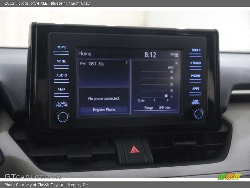 Blueprint / Light Gray 2019 Toyota RAV4 XLE