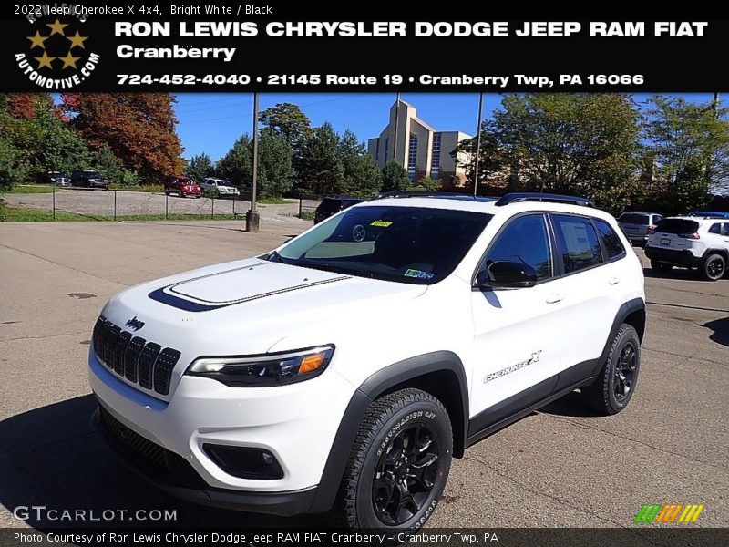 Bright White / Black 2022 Jeep Cherokee X 4x4