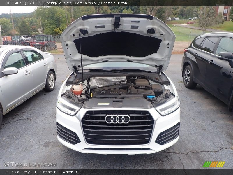 Cortina White / Chestnut Brown 2016 Audi Q3 2.0 TSFI Prestige quattro