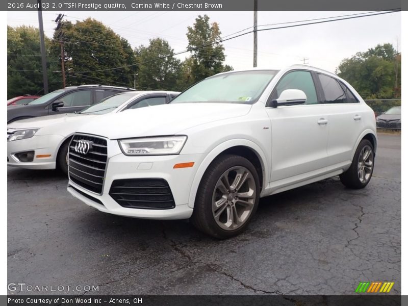 Cortina White / Chestnut Brown 2016 Audi Q3 2.0 TSFI Prestige quattro