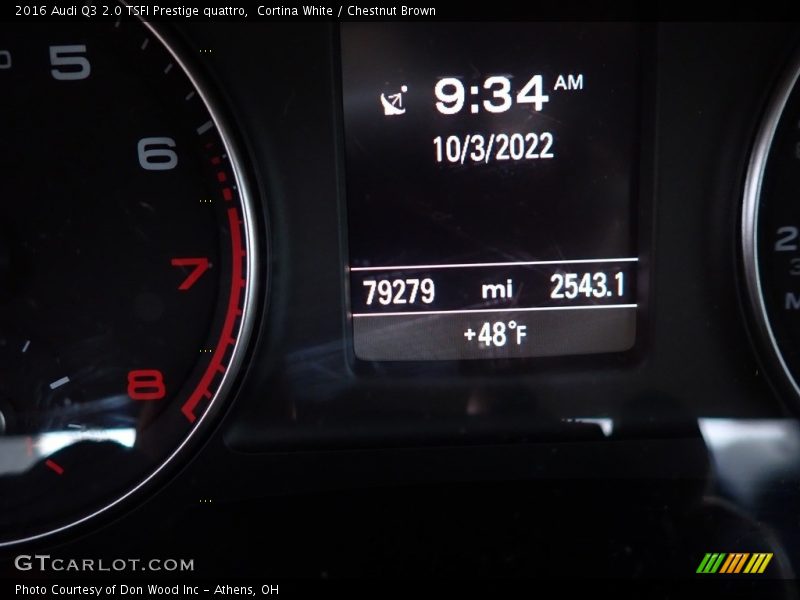 Cortina White / Chestnut Brown 2016 Audi Q3 2.0 TSFI Prestige quattro