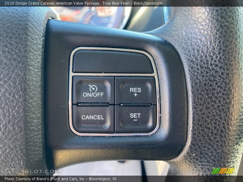 True Blue Pearl / Black/Sandstorm 2016 Dodge Grand Caravan American Value Package