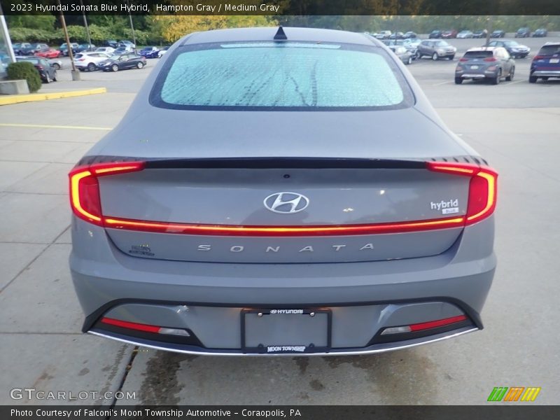 Hampton Gray / Medium Gray 2023 Hyundai Sonata Blue Hybrid