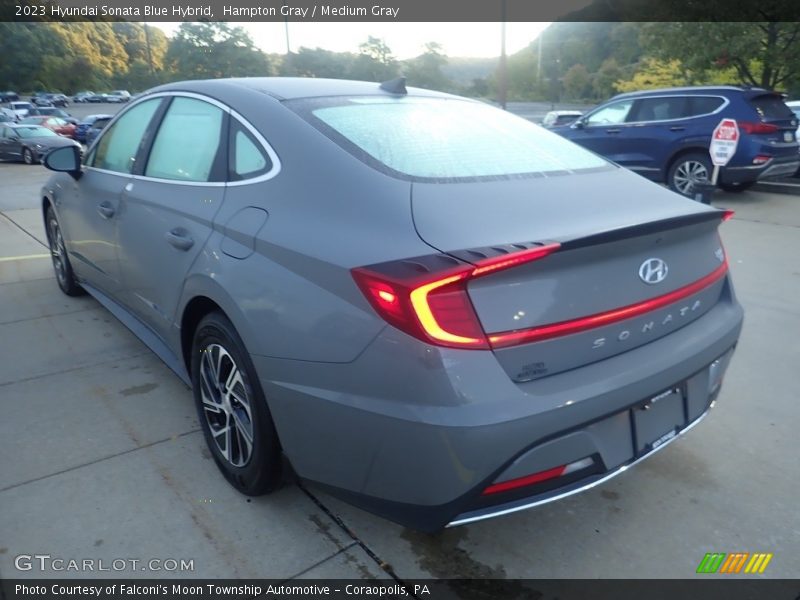 Hampton Gray / Medium Gray 2023 Hyundai Sonata Blue Hybrid