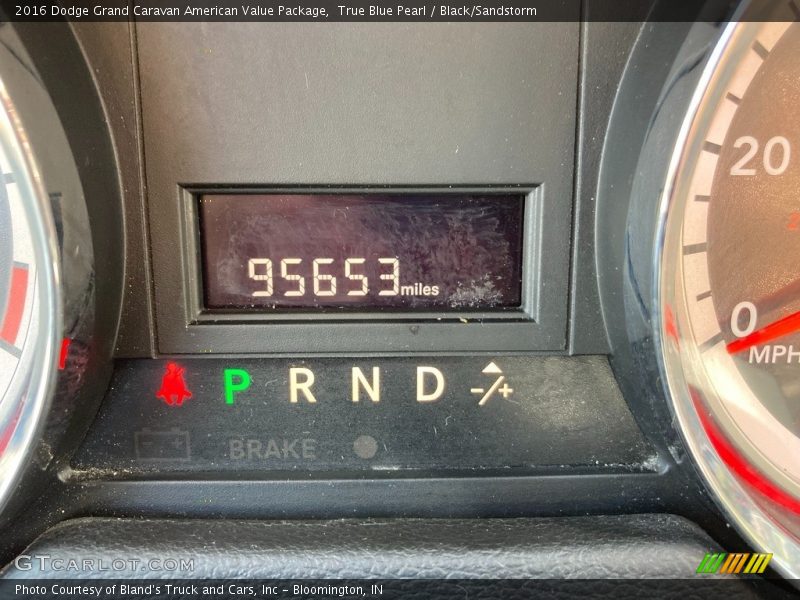 True Blue Pearl / Black/Sandstorm 2016 Dodge Grand Caravan American Value Package