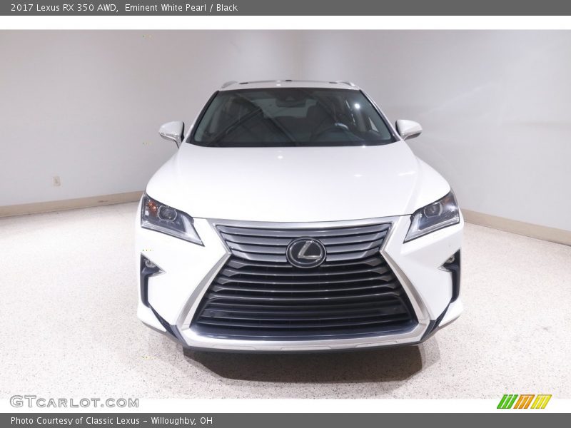 Eminent White Pearl / Black 2017 Lexus RX 350 AWD
