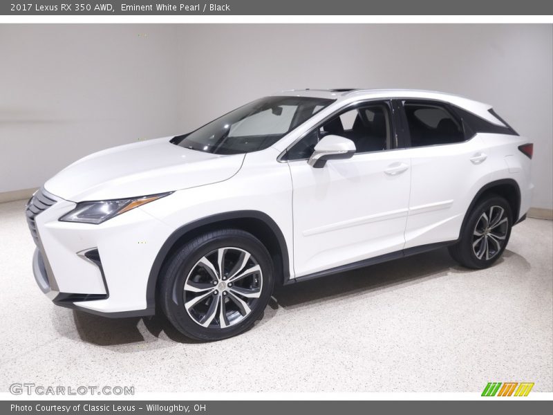 Eminent White Pearl / Black 2017 Lexus RX 350 AWD
