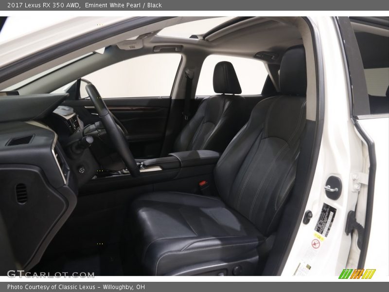 Eminent White Pearl / Black 2017 Lexus RX 350 AWD