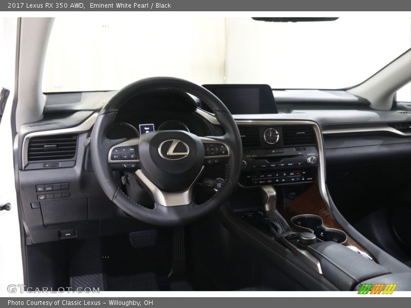 Eminent White Pearl / Black 2017 Lexus RX 350 AWD