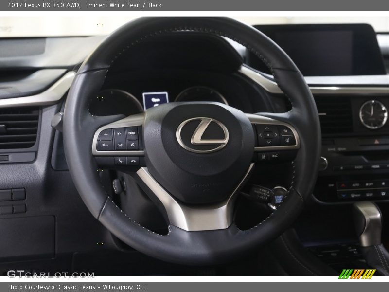 Eminent White Pearl / Black 2017 Lexus RX 350 AWD