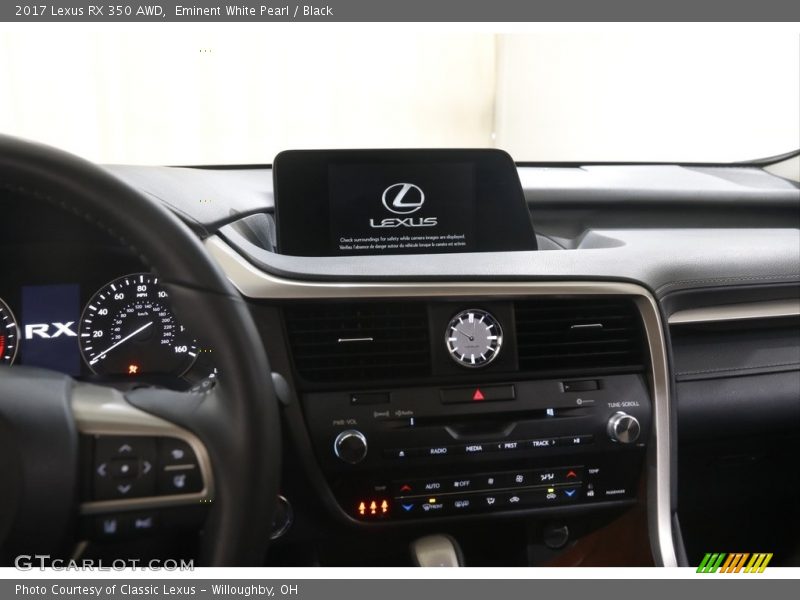 Eminent White Pearl / Black 2017 Lexus RX 350 AWD