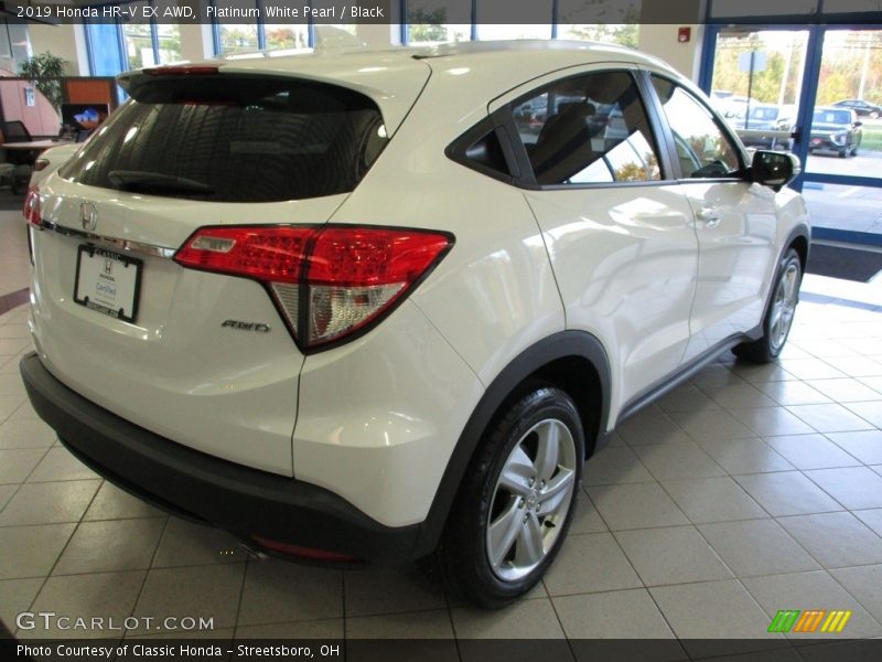 Platinum White Pearl / Black 2019 Honda HR-V EX AWD