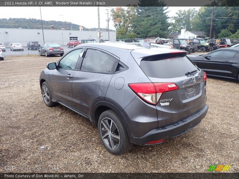 Modern Steel Metallic / Black 2021 Honda HR-V EX AWD