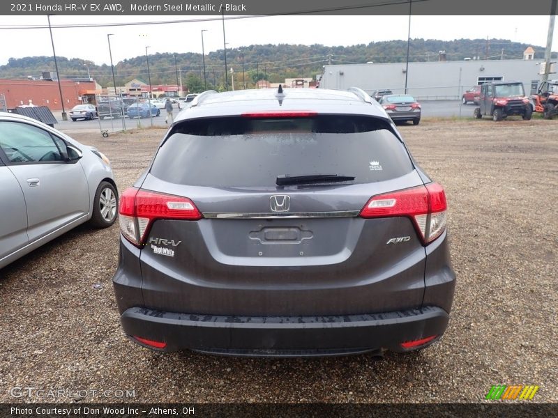 Modern Steel Metallic / Black 2021 Honda HR-V EX AWD