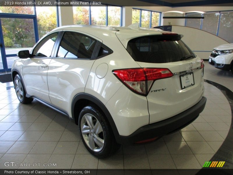 Platinum White Pearl / Black 2019 Honda HR-V EX AWD