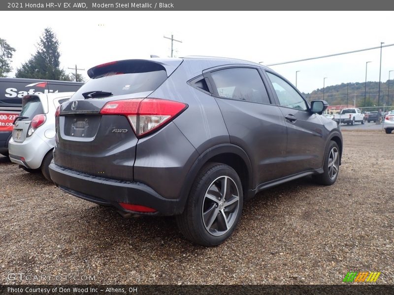 Modern Steel Metallic / Black 2021 Honda HR-V EX AWD