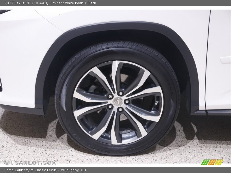 Eminent White Pearl / Black 2017 Lexus RX 350 AWD
