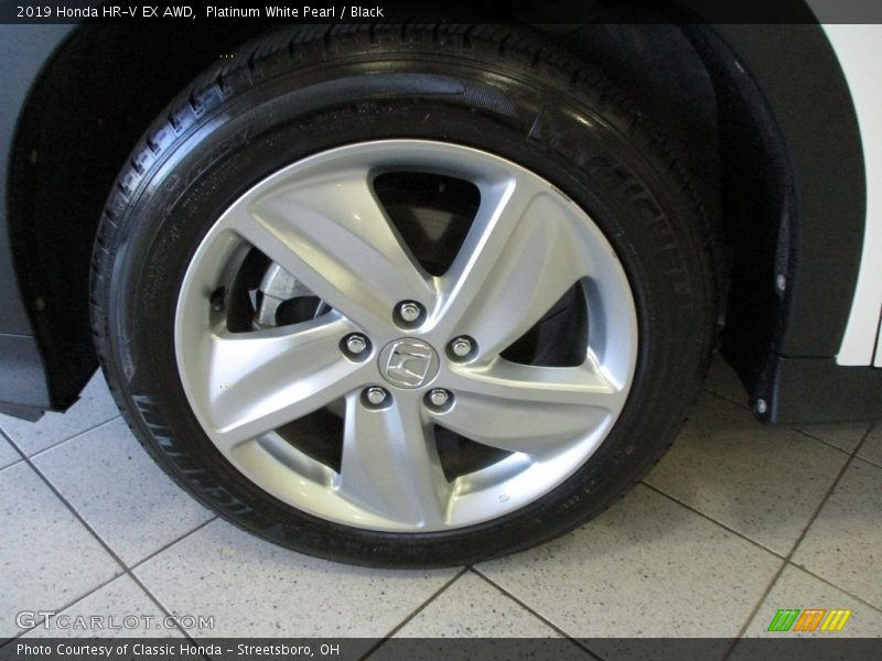 Platinum White Pearl / Black 2019 Honda HR-V EX AWD