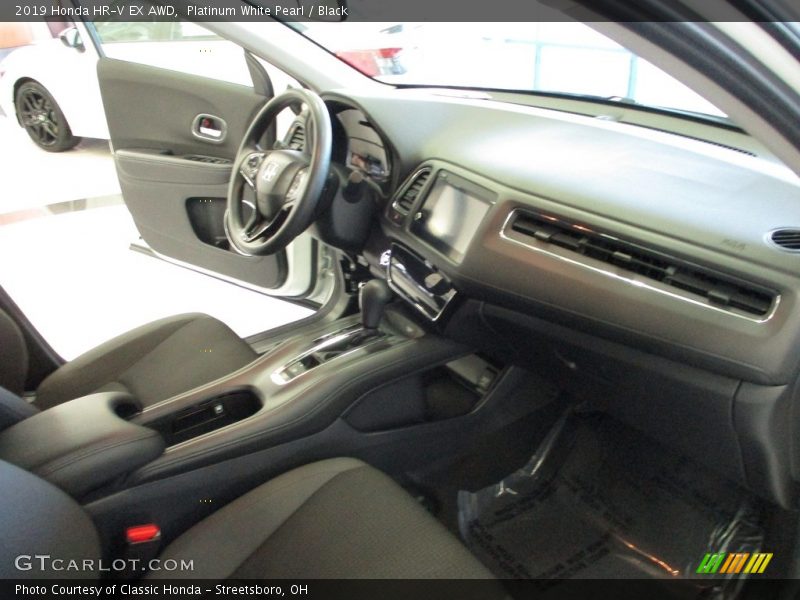 Platinum White Pearl / Black 2019 Honda HR-V EX AWD
