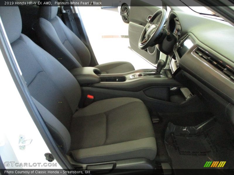 Platinum White Pearl / Black 2019 Honda HR-V EX AWD