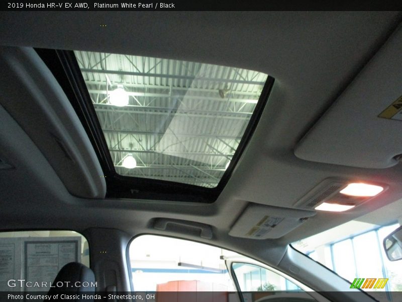 Platinum White Pearl / Black 2019 Honda HR-V EX AWD