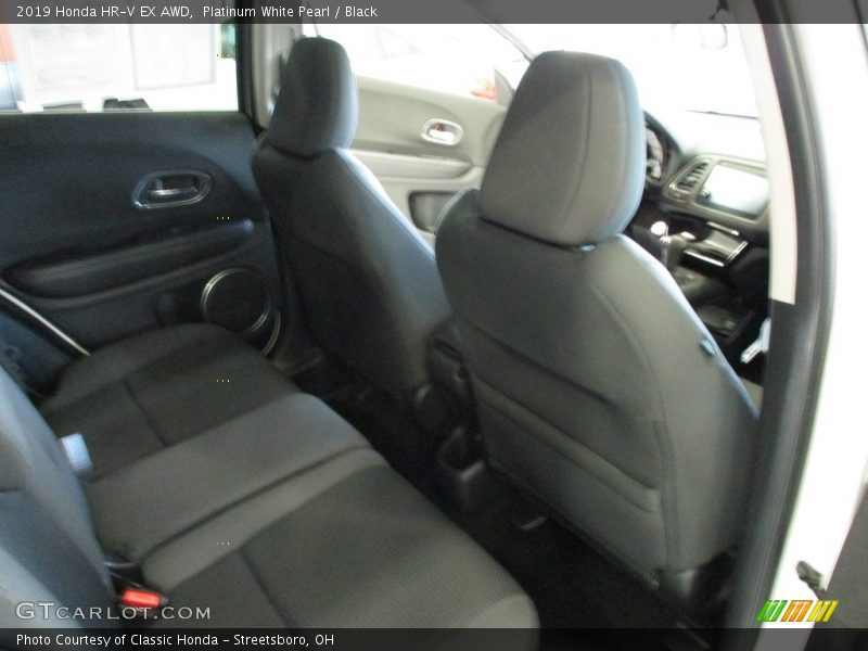 Platinum White Pearl / Black 2019 Honda HR-V EX AWD