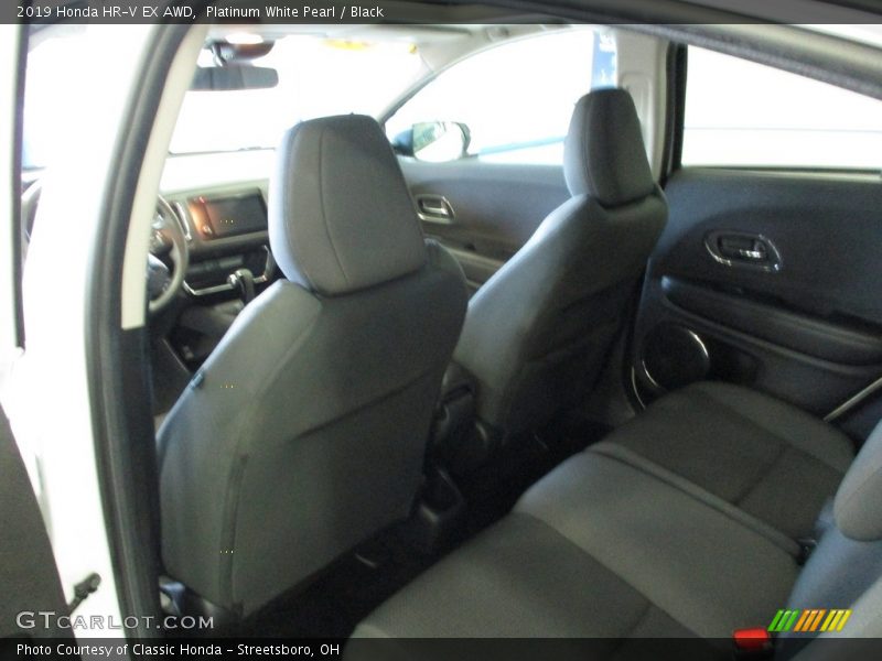 Platinum White Pearl / Black 2019 Honda HR-V EX AWD