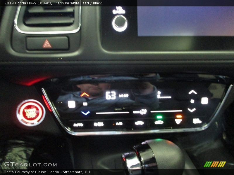 Platinum White Pearl / Black 2019 Honda HR-V EX AWD
